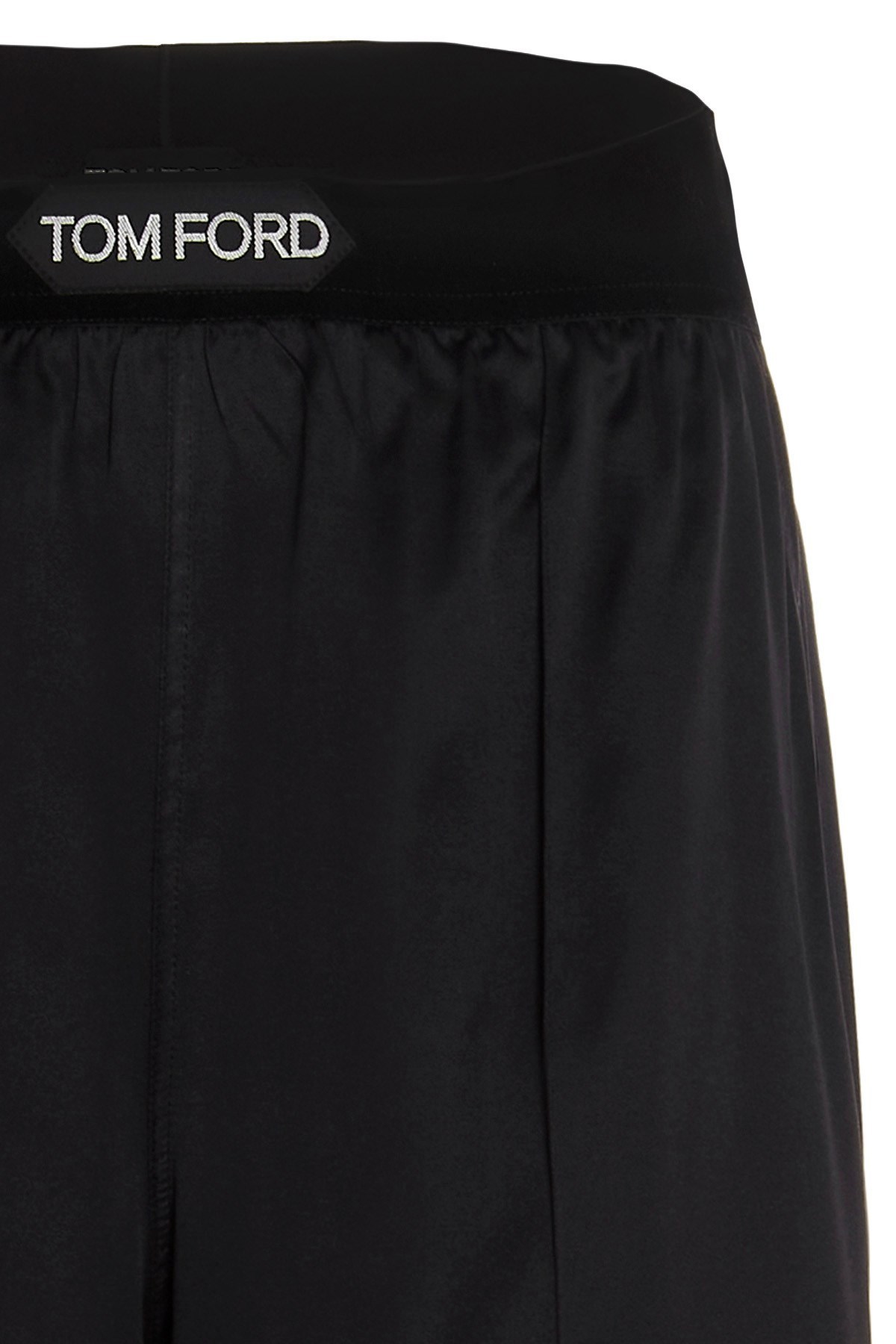 TOM FORD HIGH-WAISTED STRAIGHT-LEG SILK TROUSERS