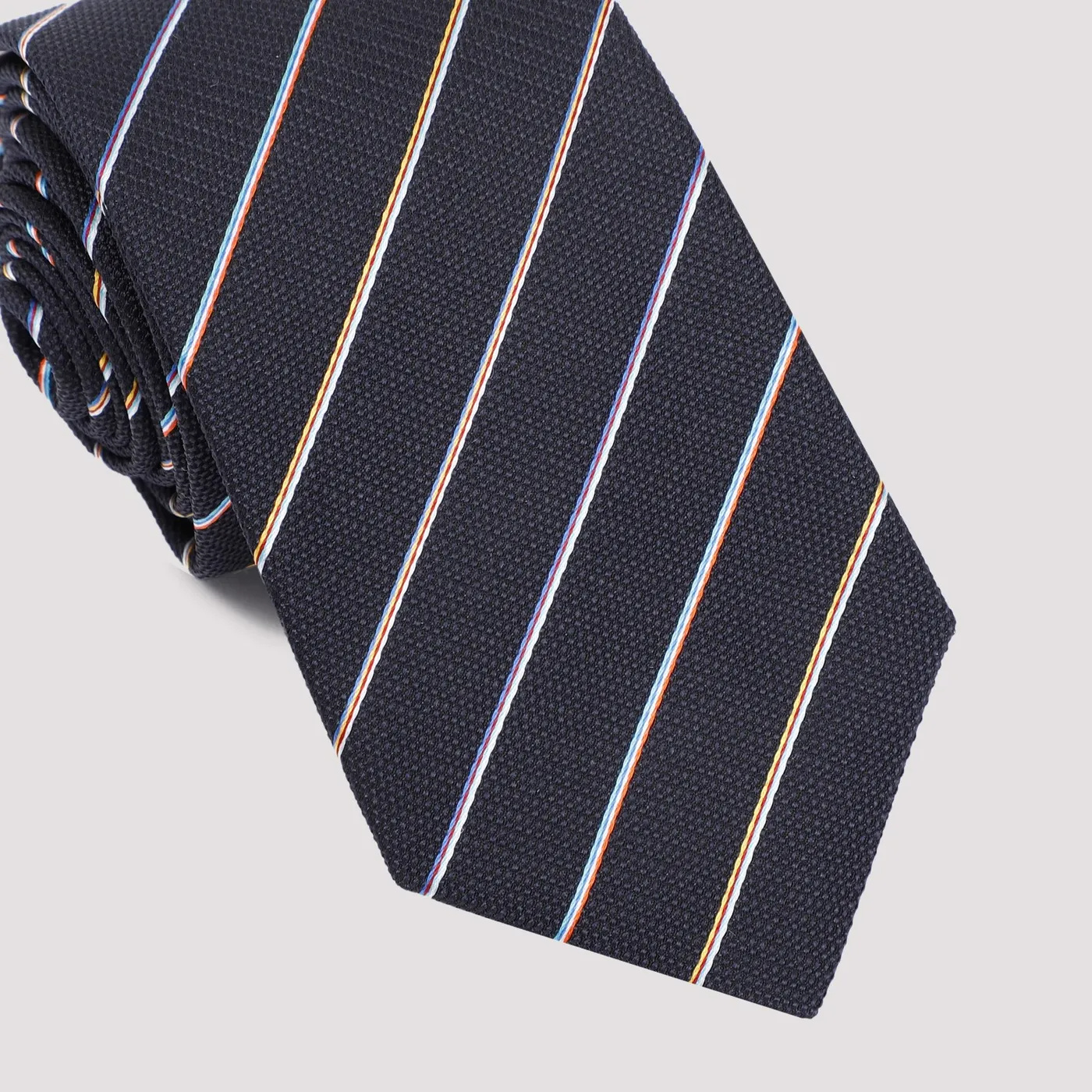 Paul Smith Men Tie Mini Multi Strap In Black