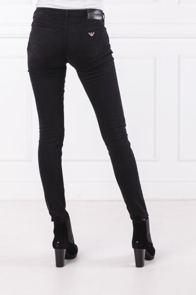 Emporio Armani Logo Details Jeans In Black