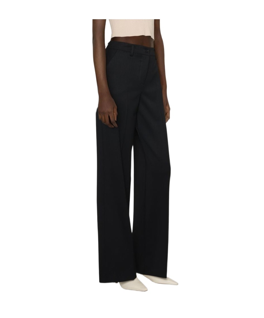 P.a.r.o.s.h Belt-loop Casual Pants In Black