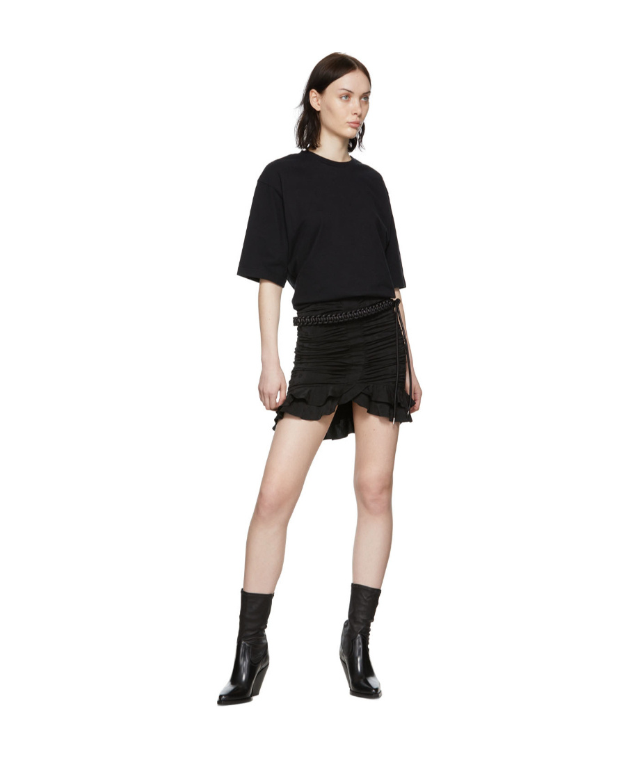 Isabel Marant Black Eloyce Belt In Black
