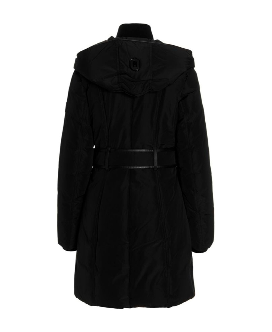 Mackage Hooded Down Jacket In Black