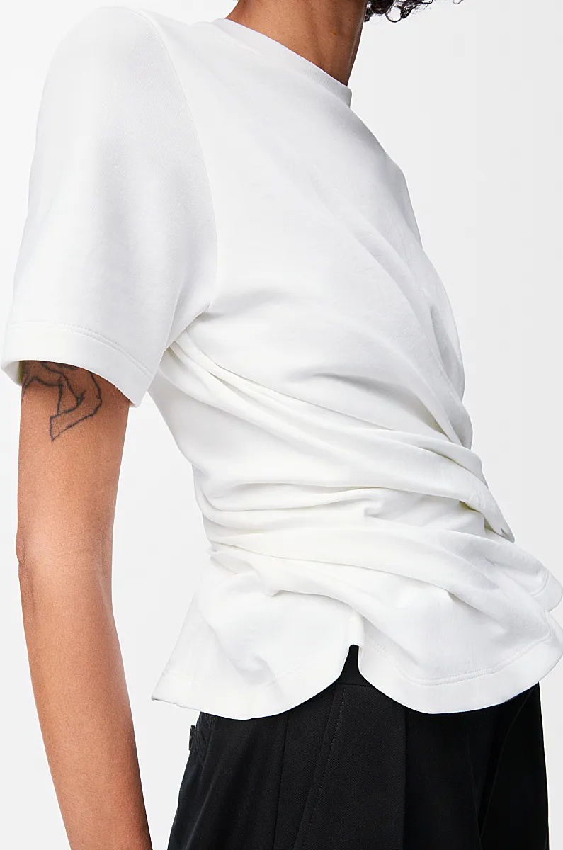 Loewe Twist-detail T-shirt In White
