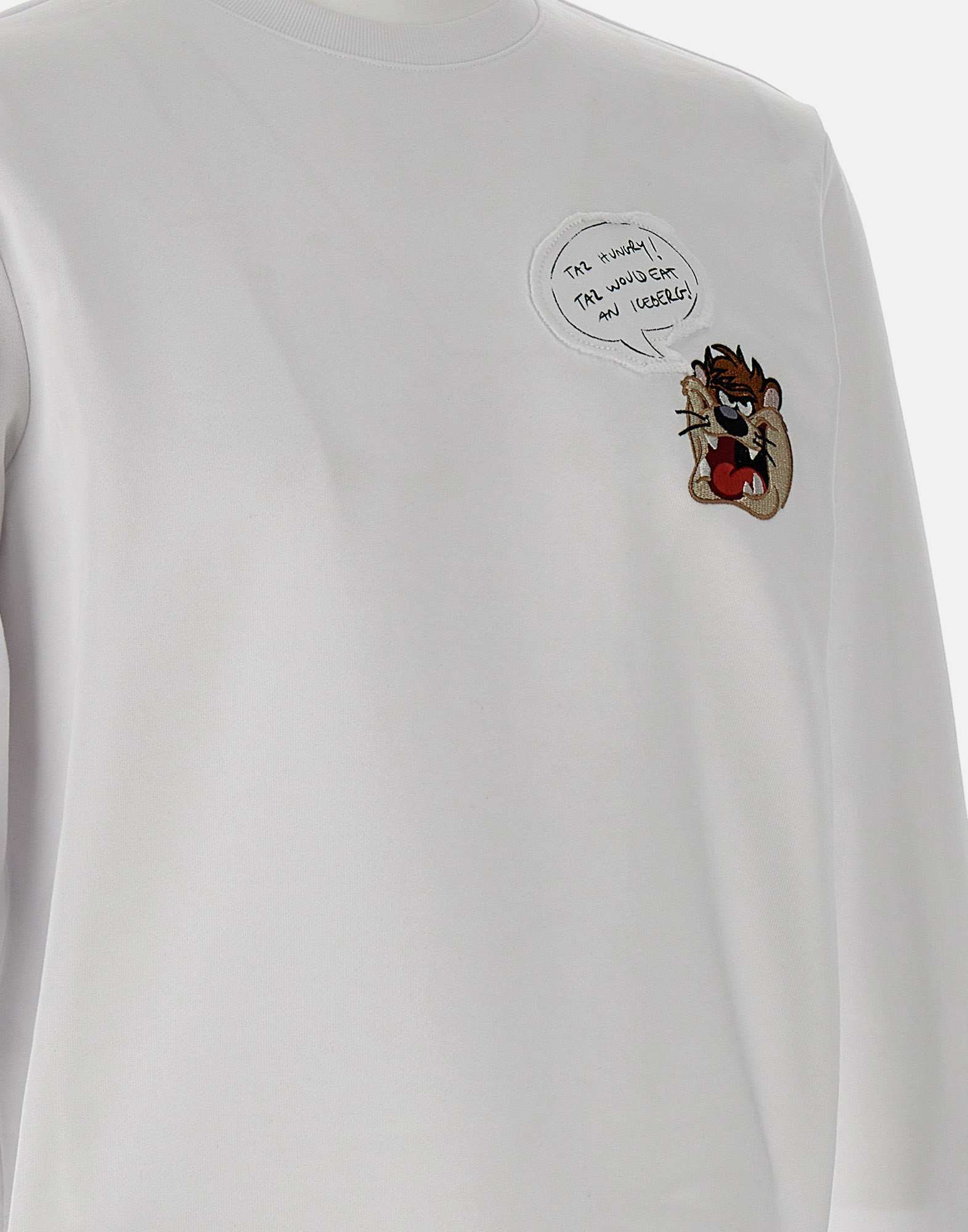 Iceberg Classic Regular Fit Crewneck Sweatshirt In White