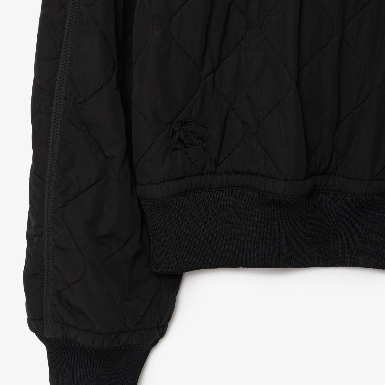 Burberry Stand Up-collar Quilted Bomber Jacket In Black