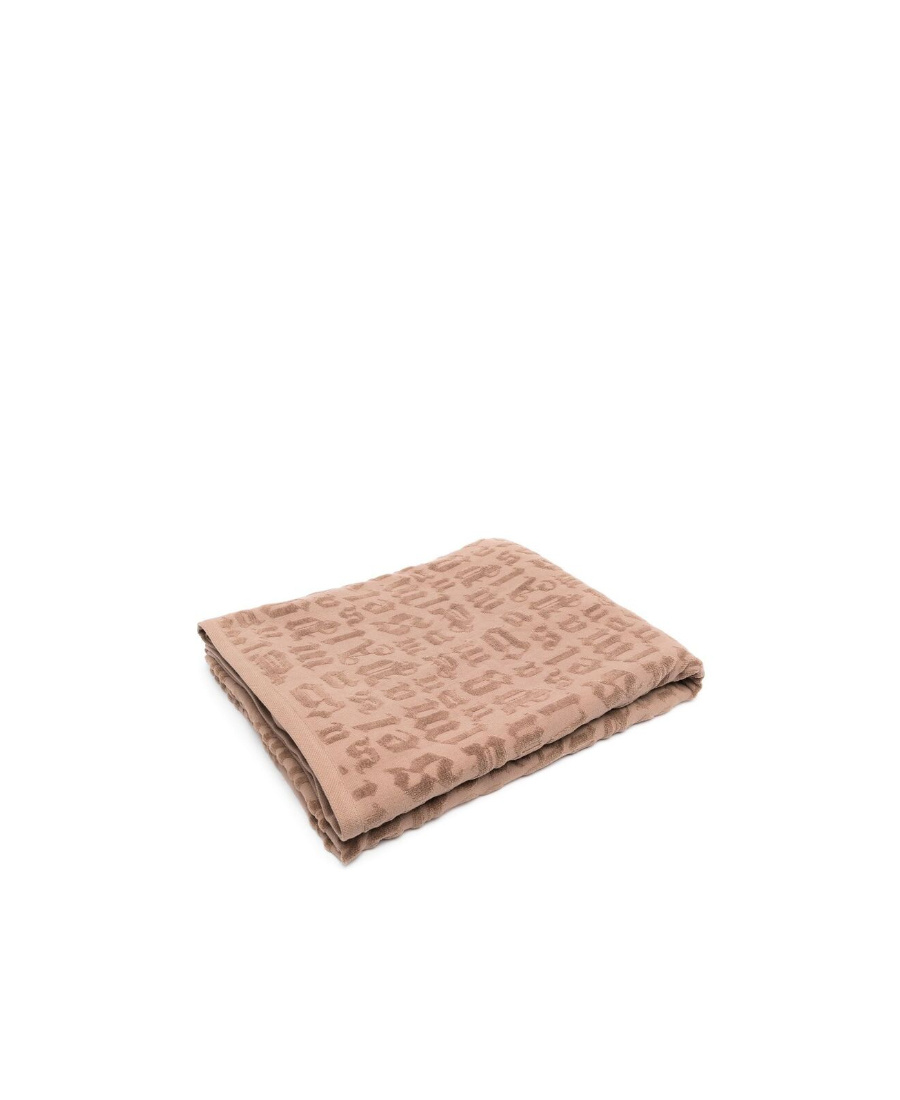 Palm Angels Rectangular Bath Towel In Brown