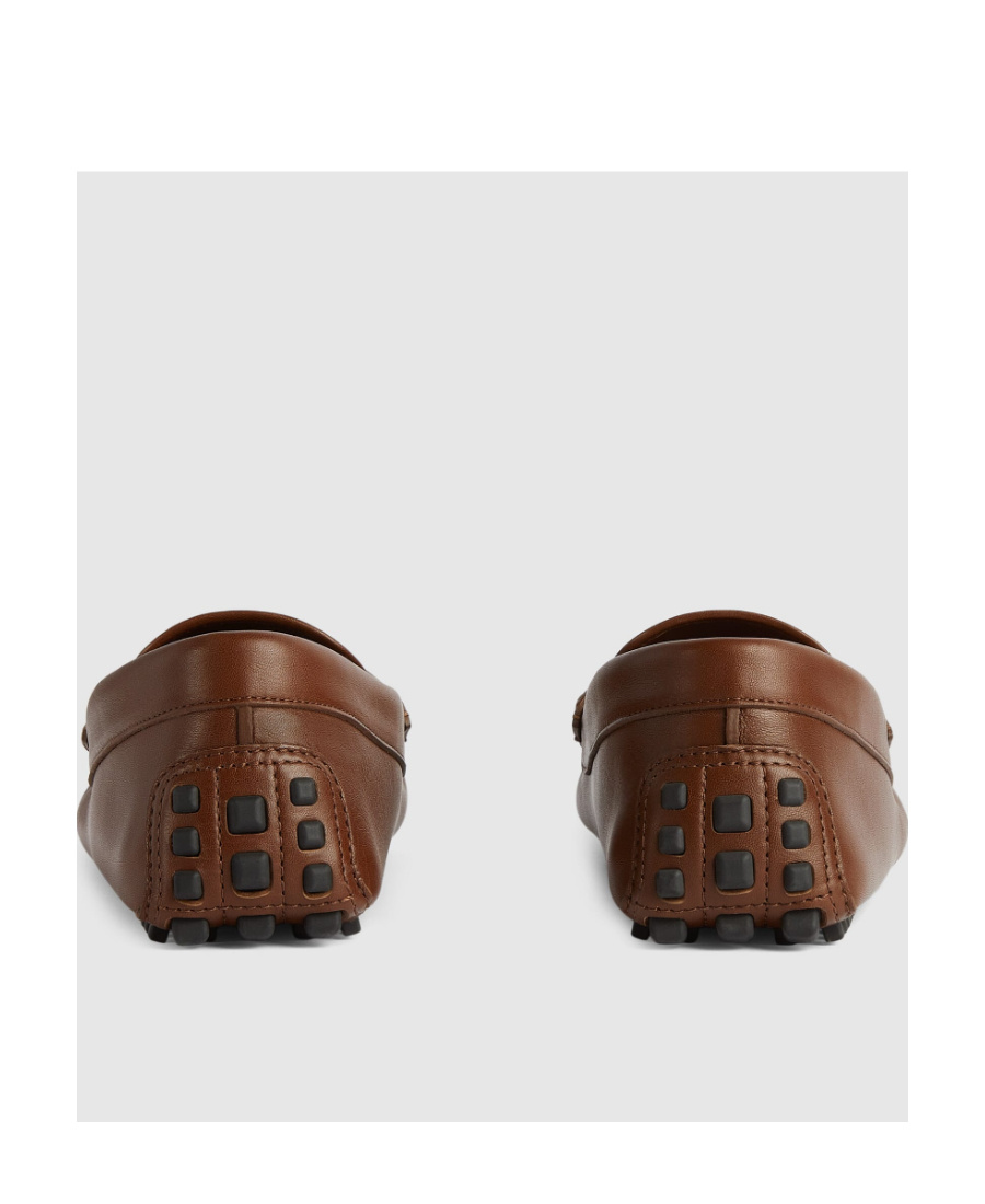 Gucci Interlocking G Slip-on Loafers In Brown