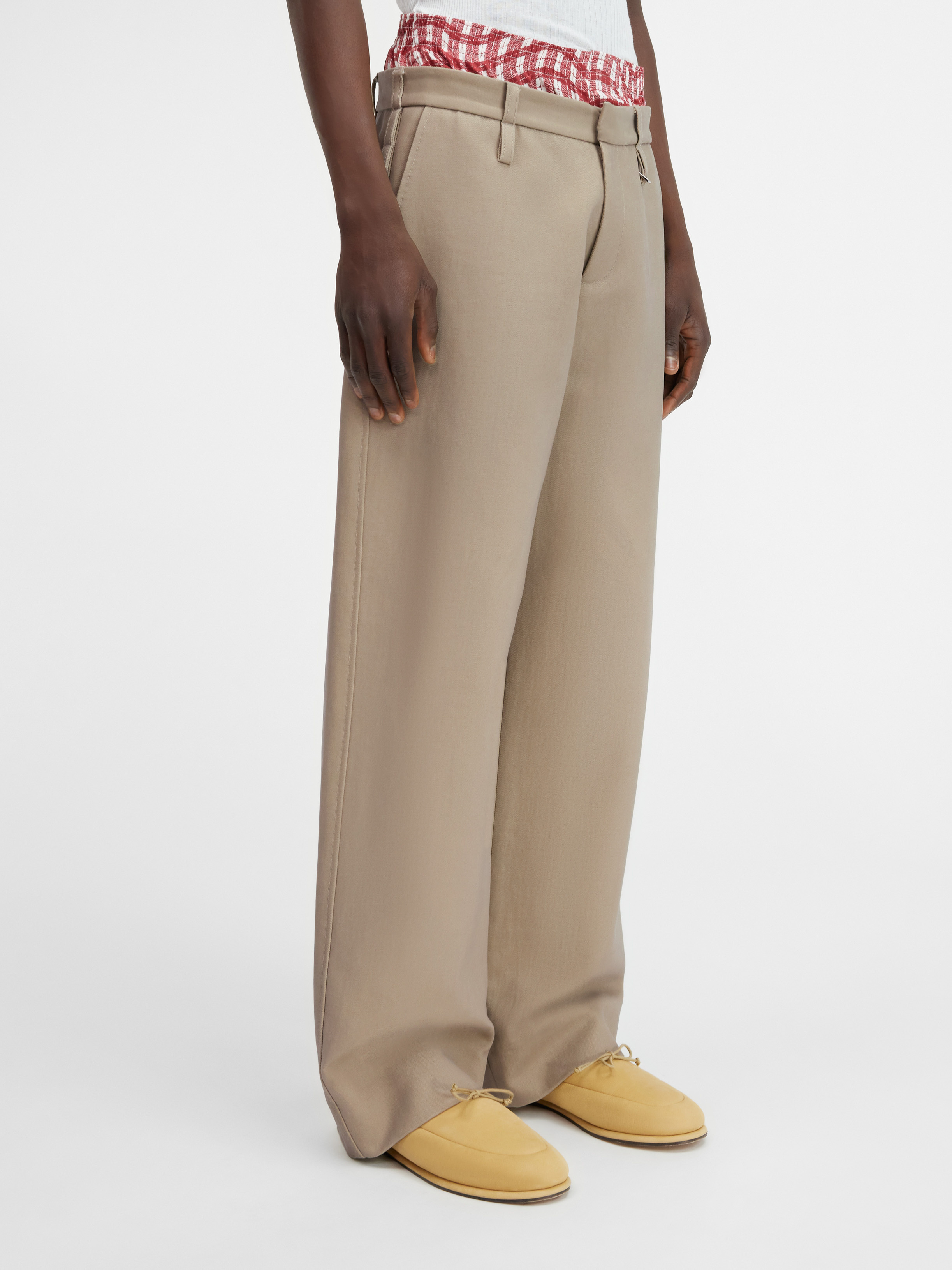 Jacquemus Soft Tailored Pants In Nude
