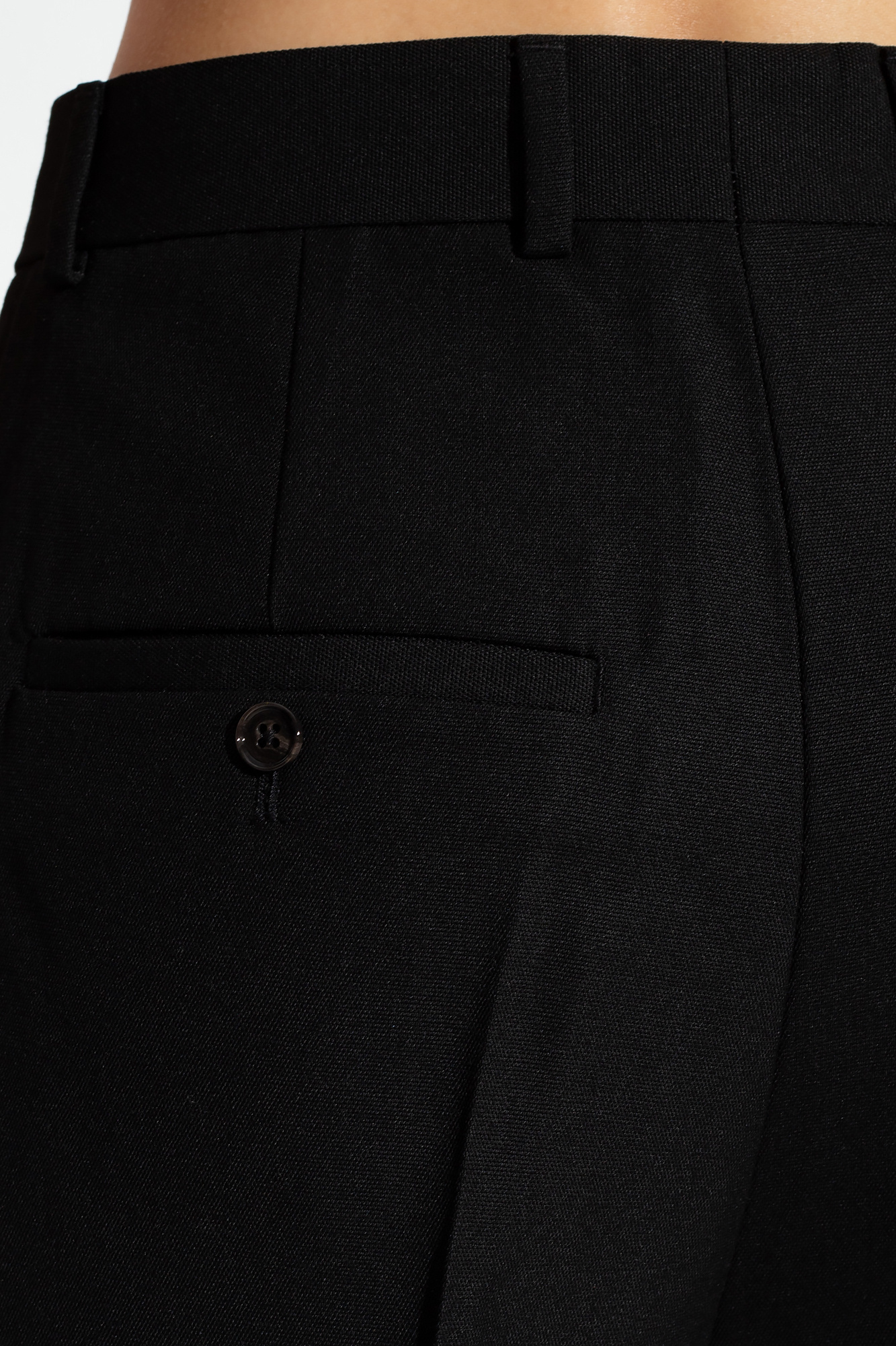 Totême High-waist Tapered Trousers In Black