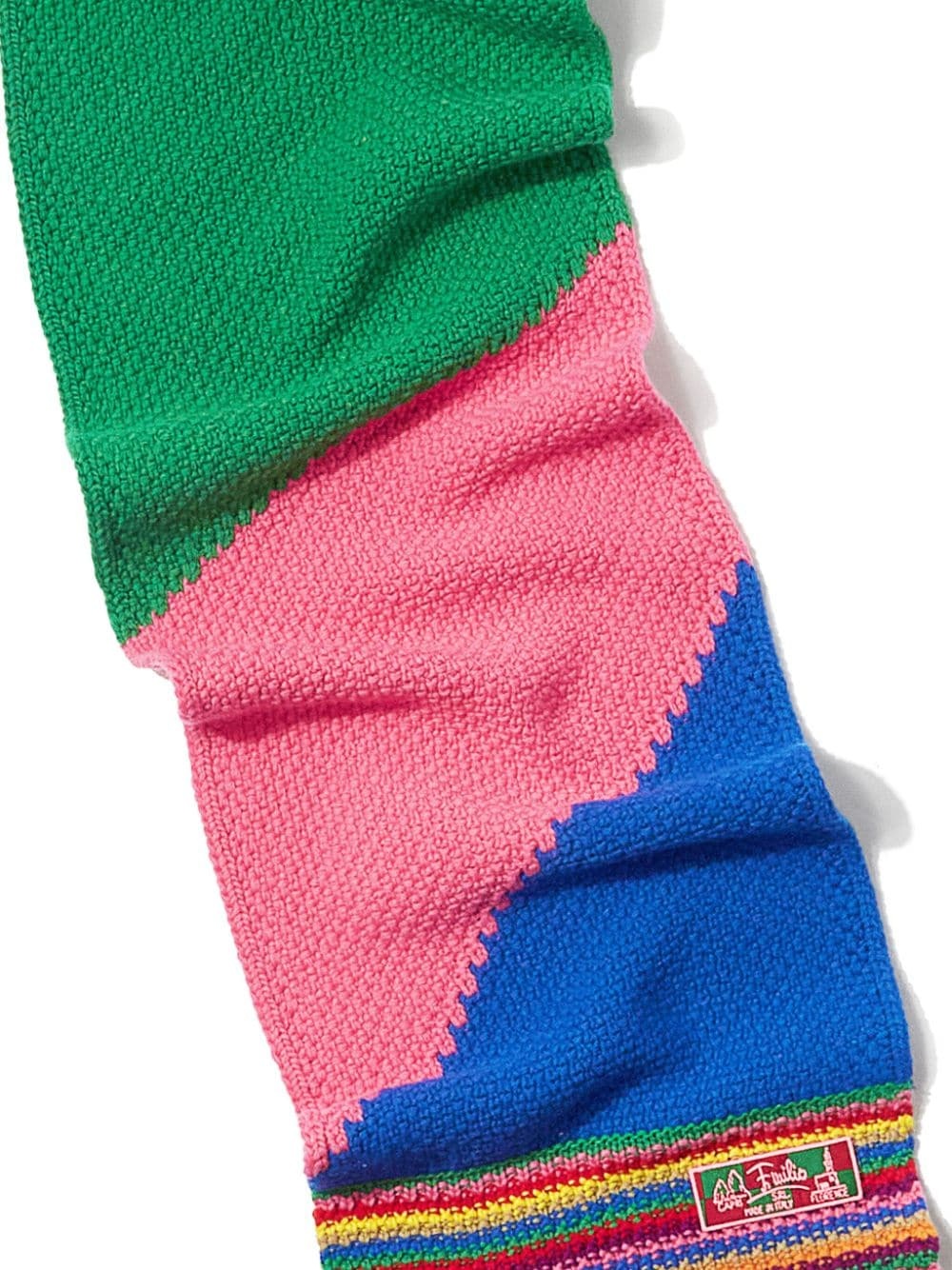 Pucci Colour-block Wool Scarf In Multicolor