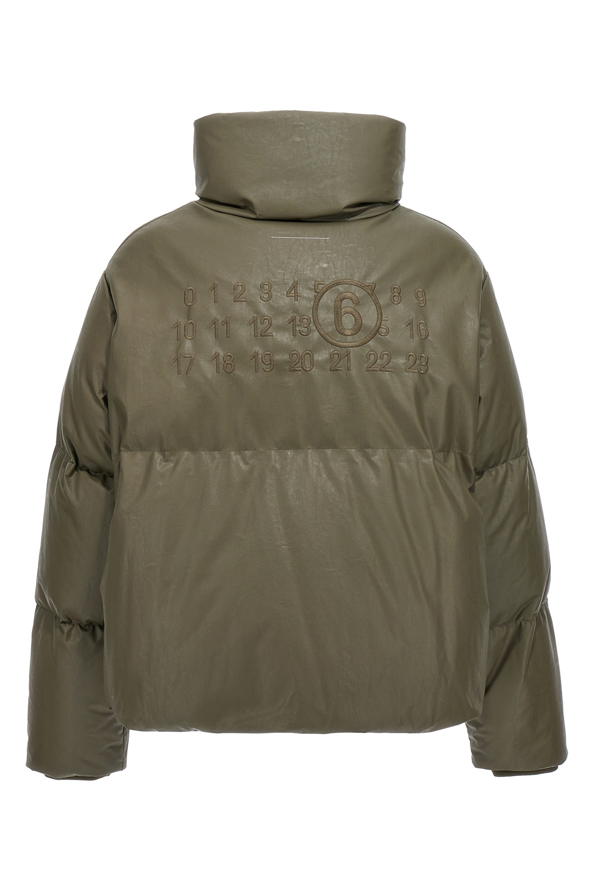Mm6 Maison Margiela High-neck Puffer Coat In Green