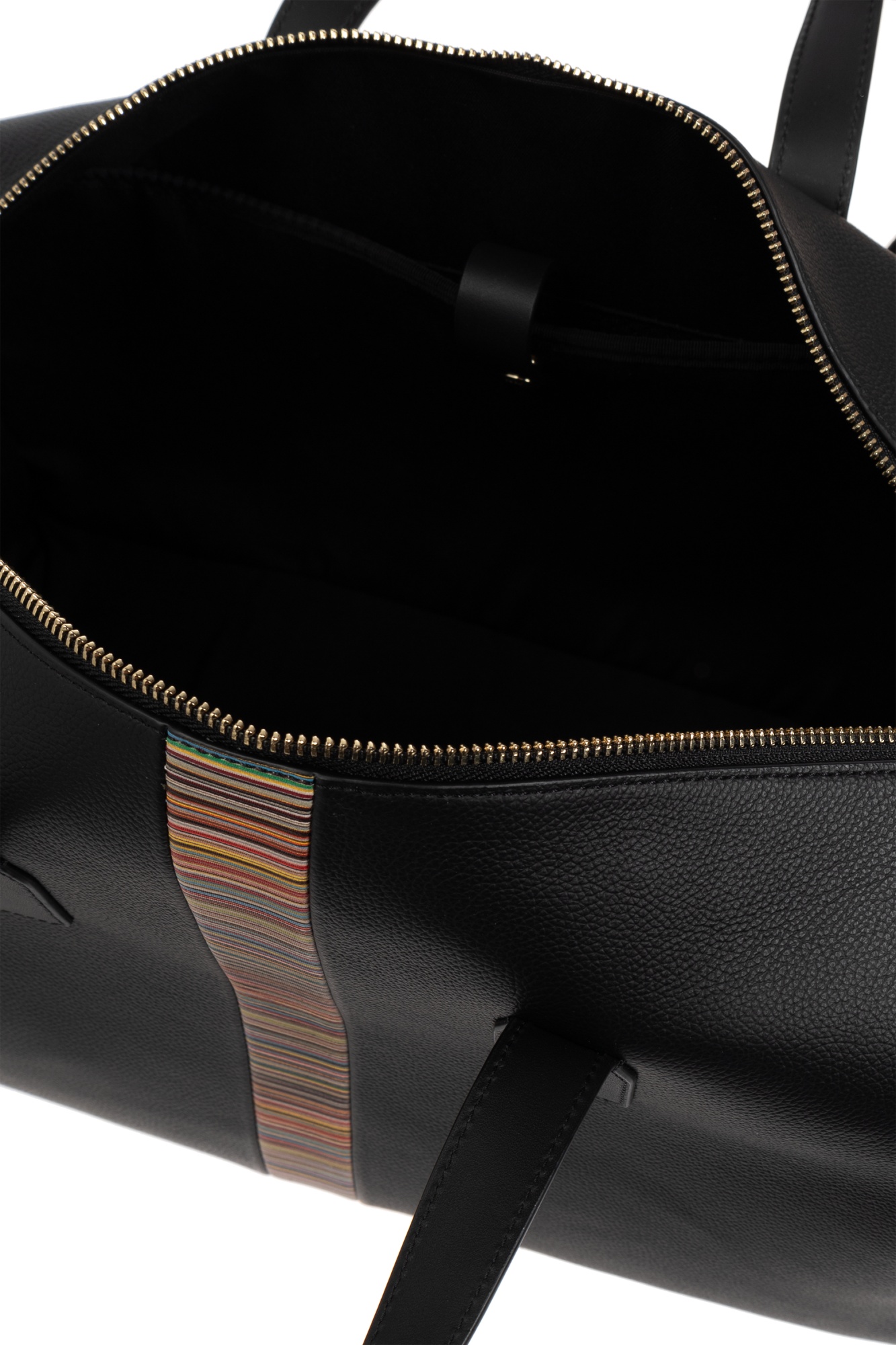 Paul Smith Black Signature Stripe Duffle Bag