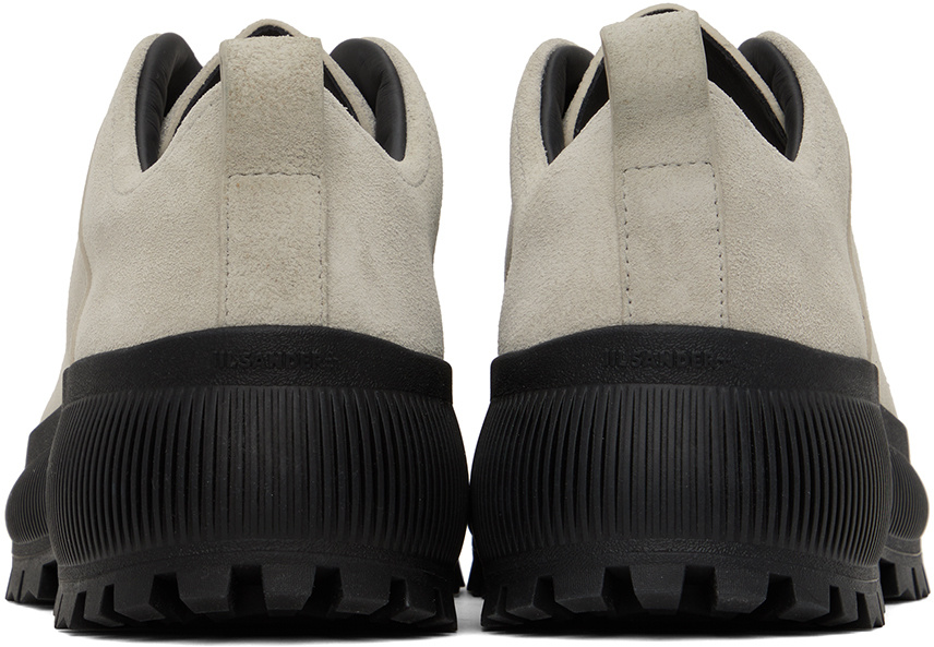 Shop Jil Sander Tie Low-top Casual Shoes In Nude