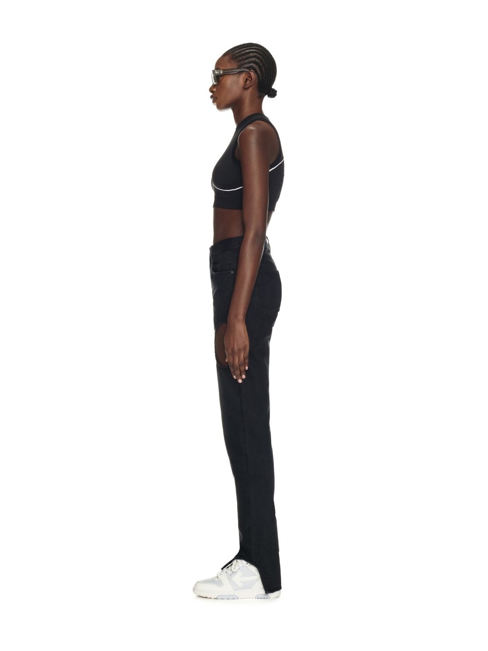 Shop Off-white Off-stamp Sports Bra In Black