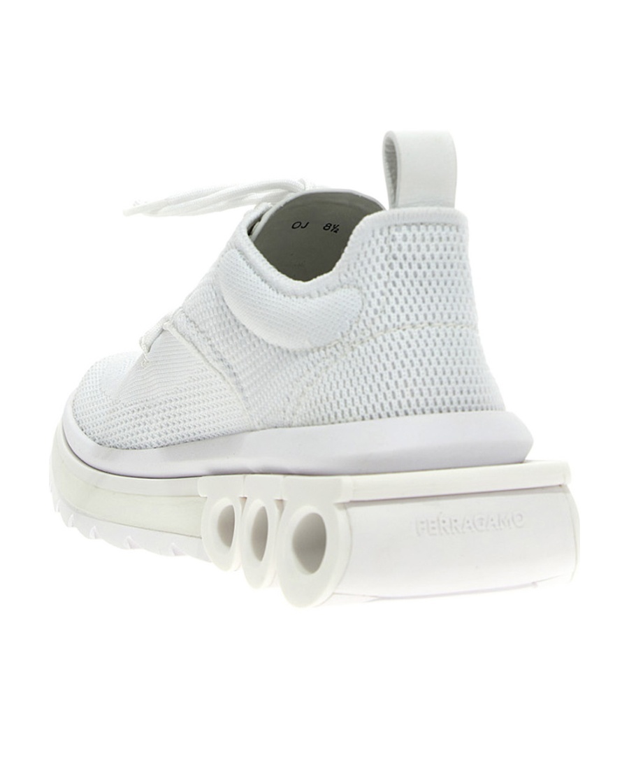 Ferragamo Logo Sports Shoes In White