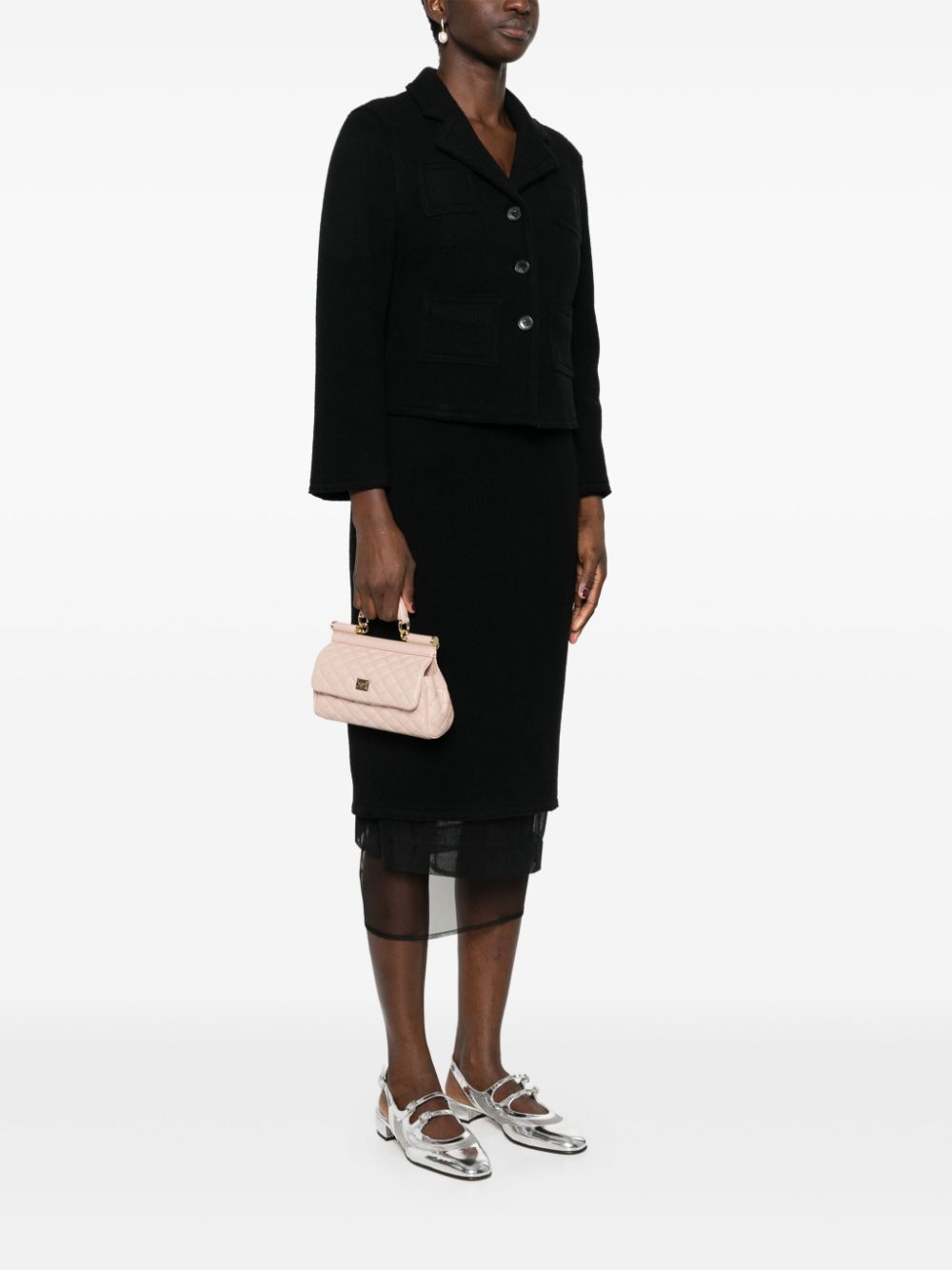 Dolce & Gabbana Small Sicily Handbag In Nude