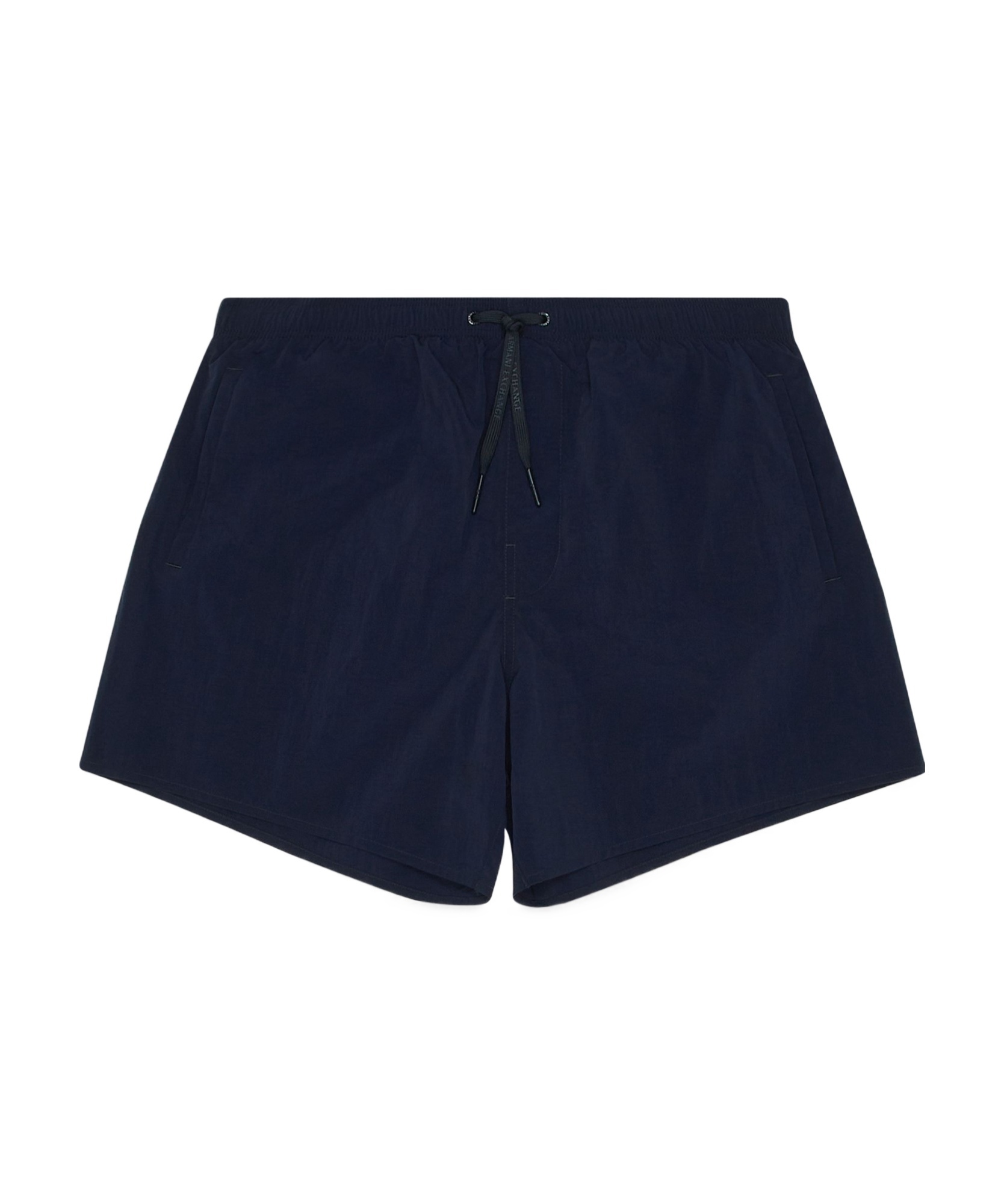Armani Exchange Logo Swimming Trunks In Black