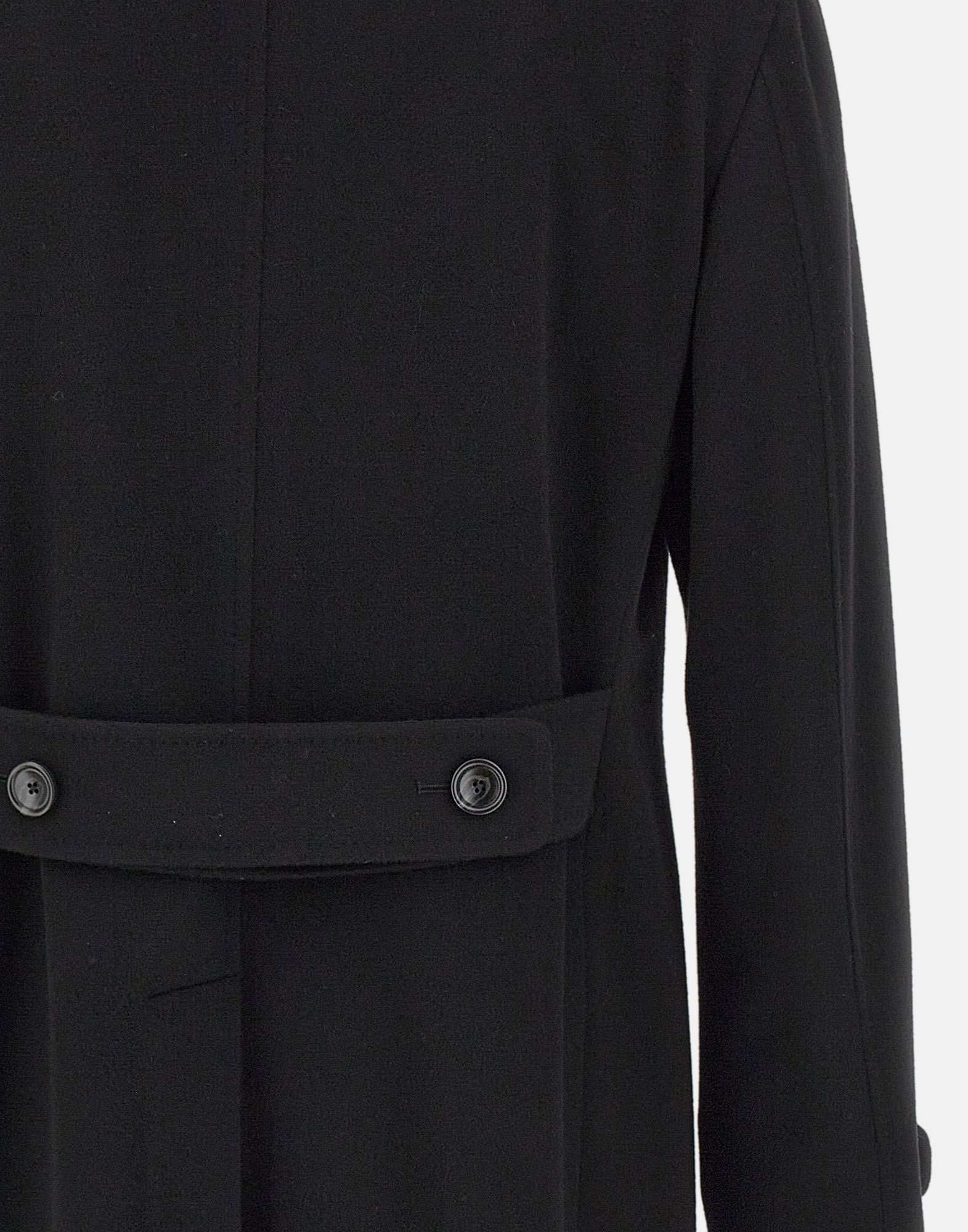 Tagliatore Notched-lapels Coat In Black