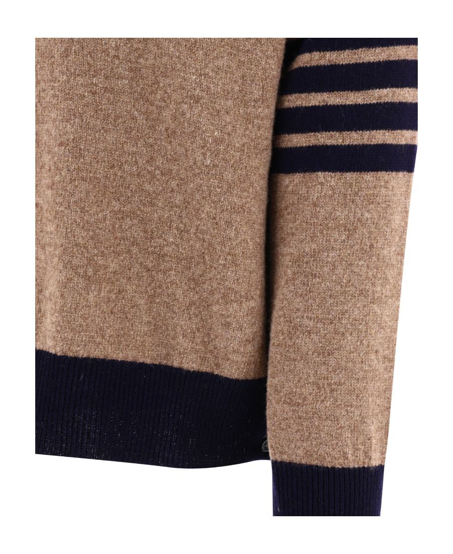Thom Browne 4-bar Stripe Knit Jumper In Brown