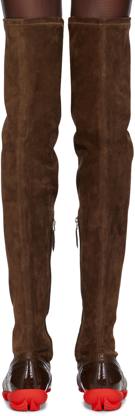 Kiko Kostadinov Brown Sonia High Boots In Brown