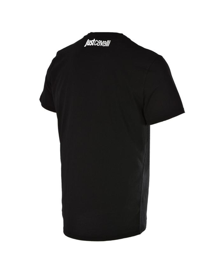 Just Cavalli Logo T-shirt In Black