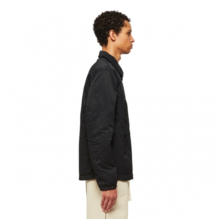Stone Island Compass Patch Zipped Jacket In Black
