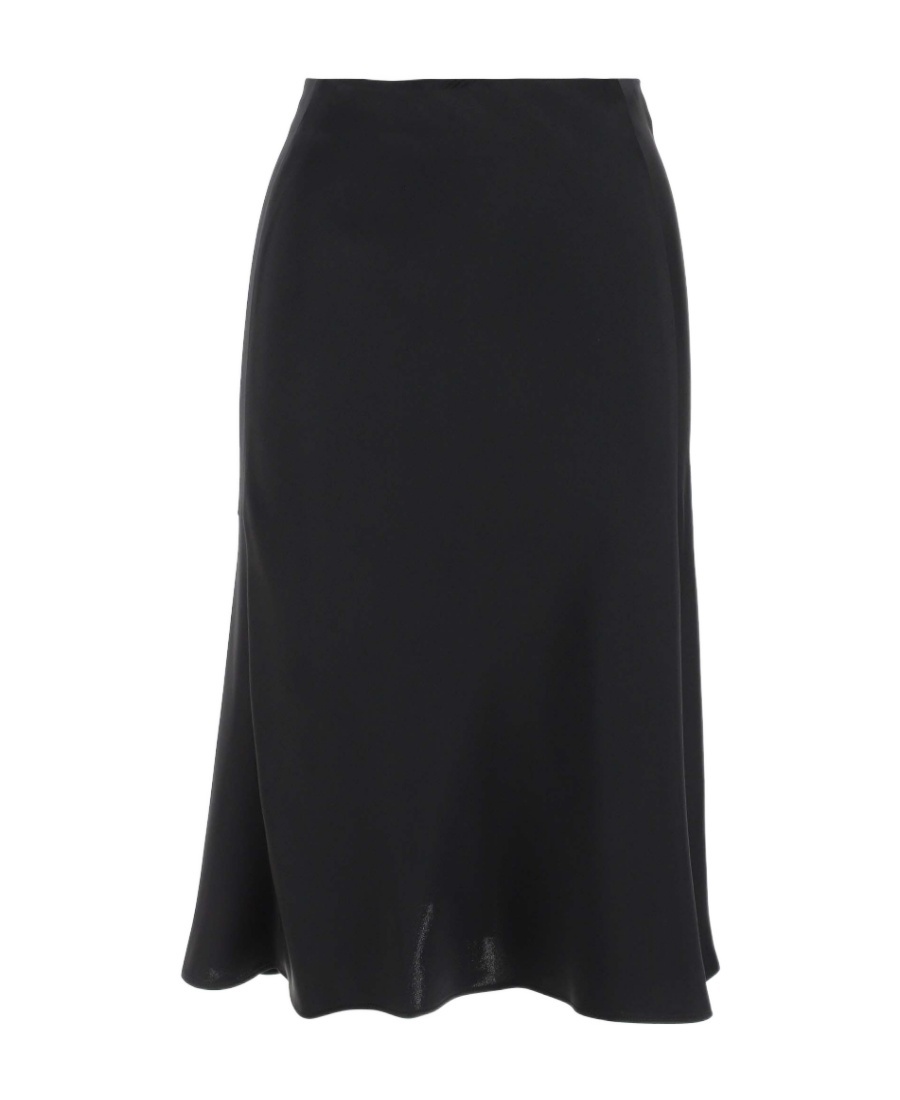 Shop Stella Mccartney High-waist Flared Skirt In Black