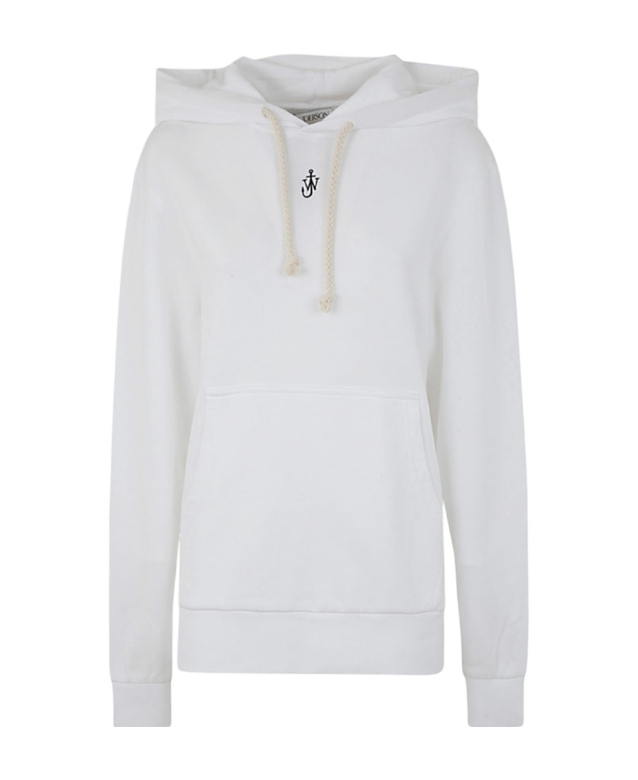 Jw Anderson J.w. Anderson Anchor Embroidery Hoodie In White