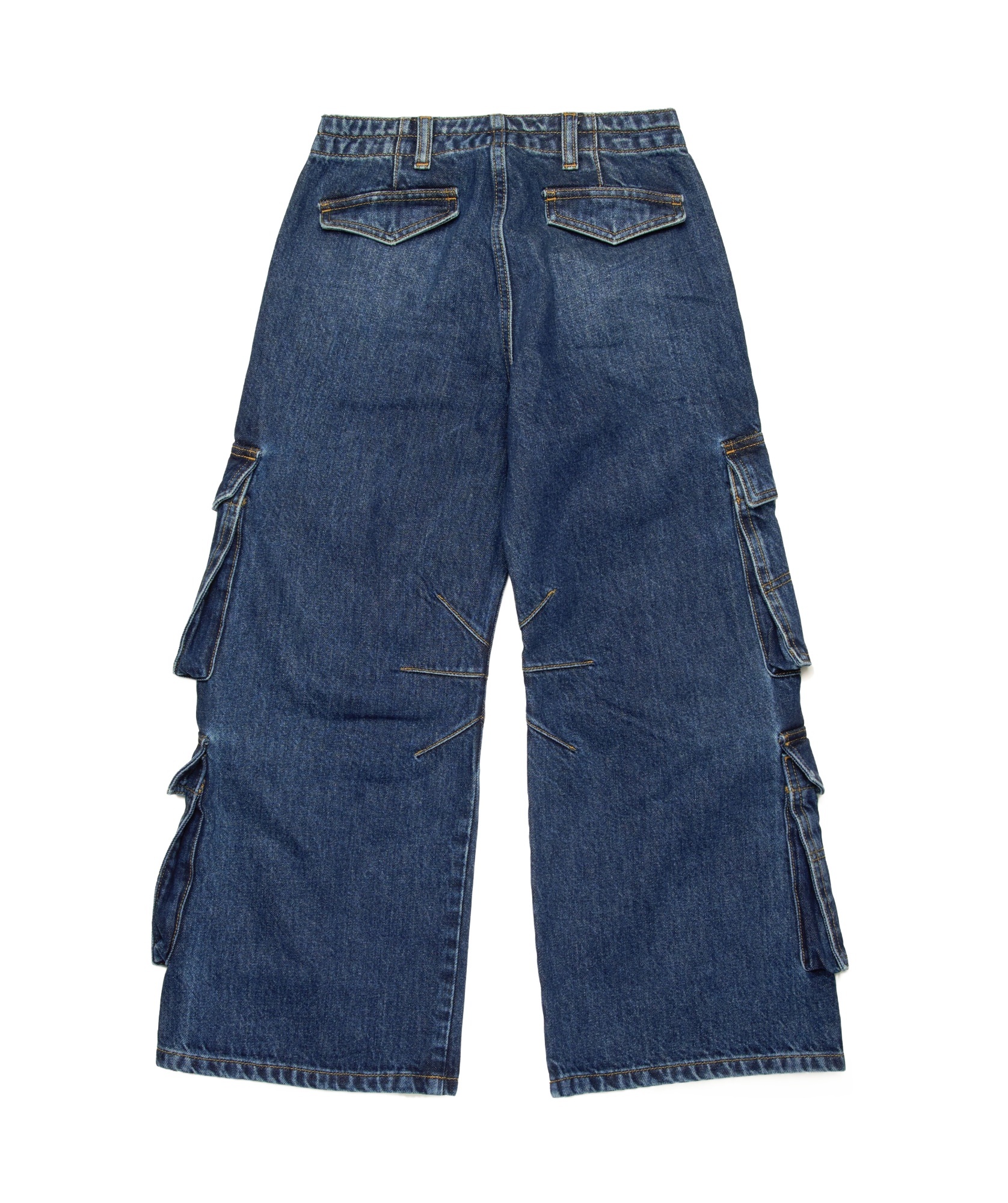 Diesel Dark Faded Straight Jeans In Blue