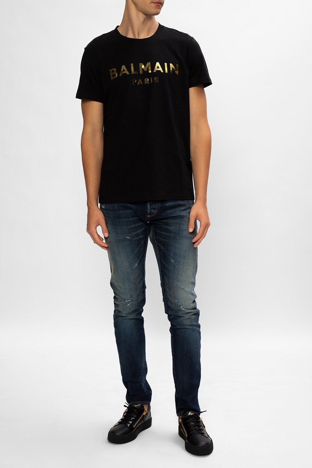Shop Giuseppe Zanotti Frankie Low-top Sneakers In Black