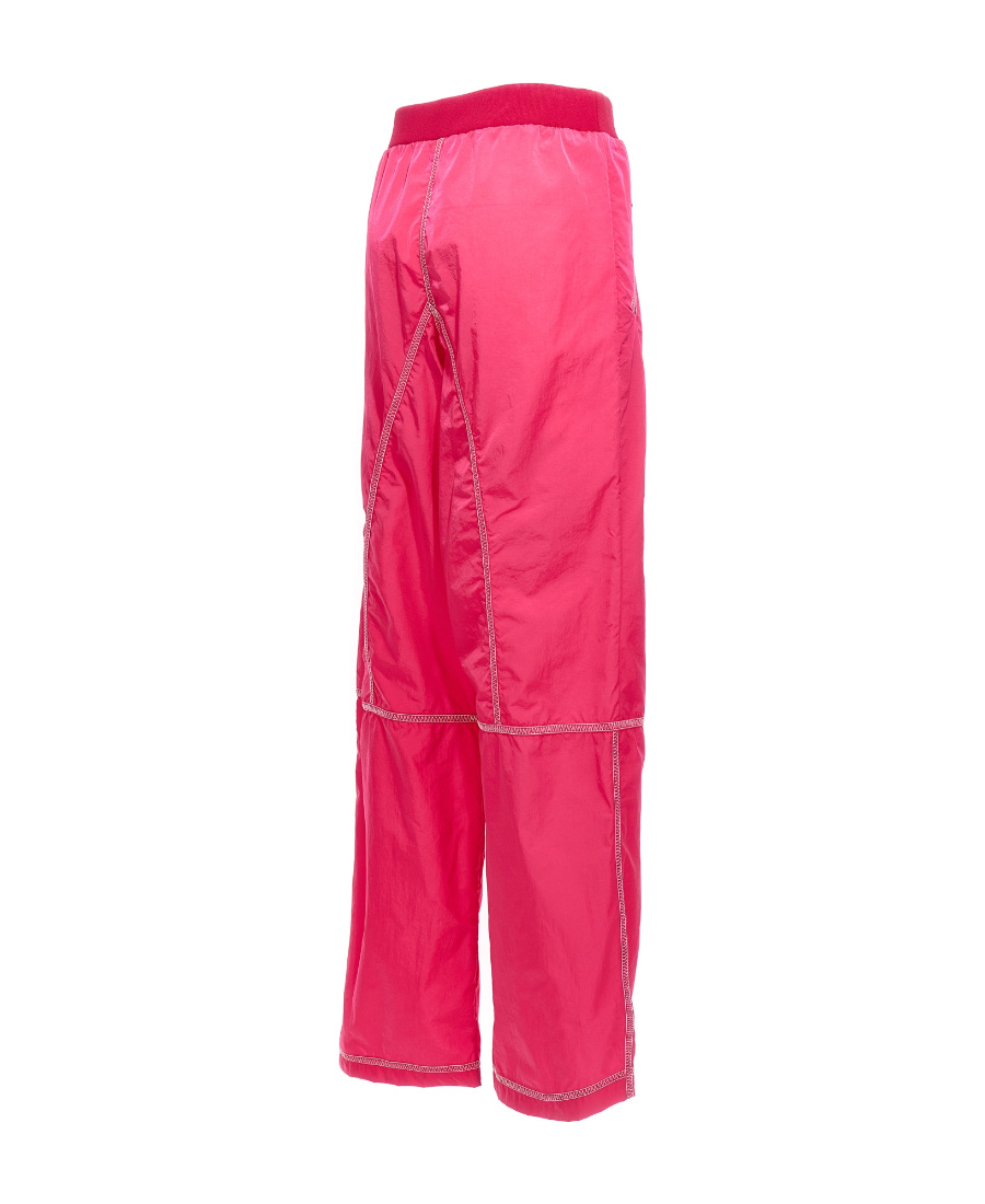 Tom Ford Logo Track Pants With Overlock Stitch In Pink