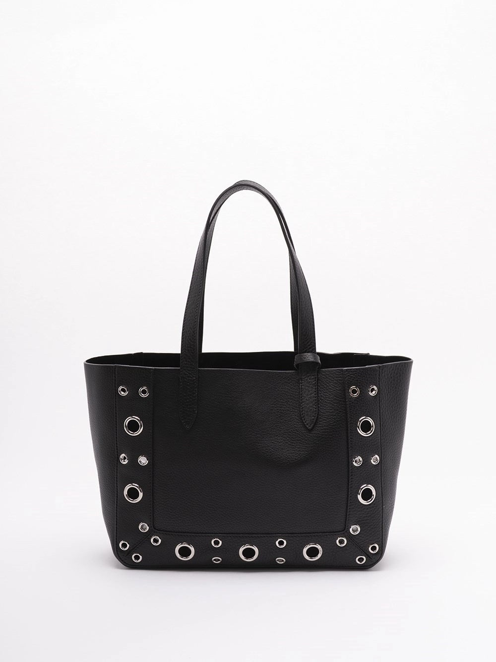 Valentino Logo Shoulder Bag In Black