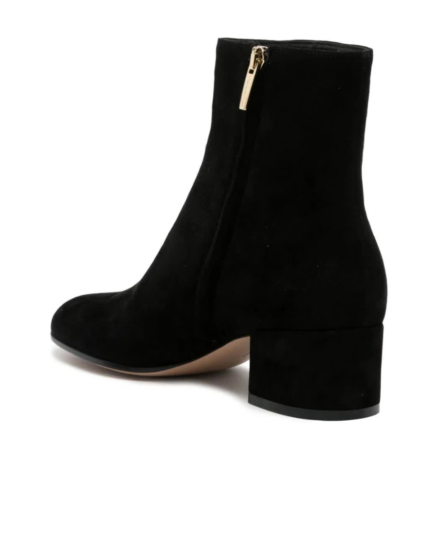 Gianvito Rossi Woman Ankle Boots Black Size 7 Leather In Black