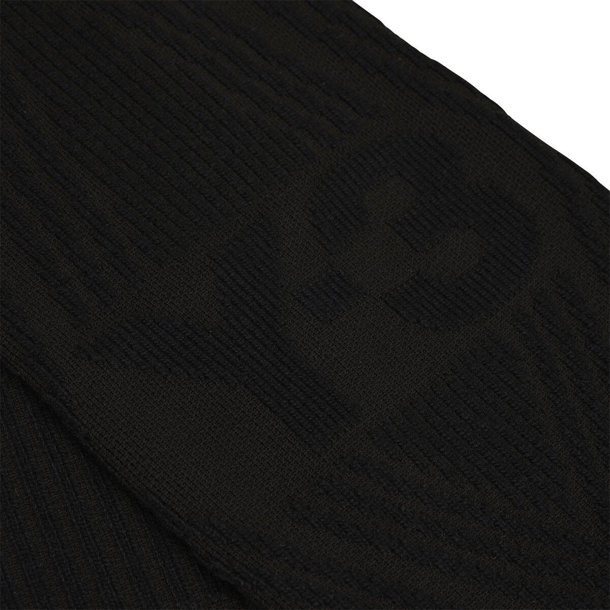 Y-3 Engineered Logo-debossed Scarf In Black