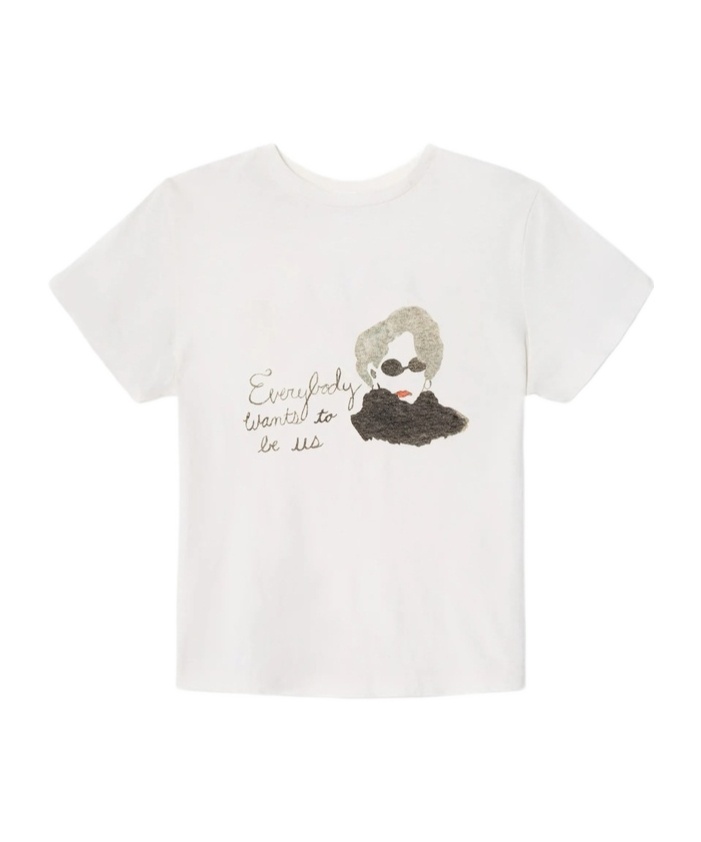 Re/done Crew-neck T-shirt In White
