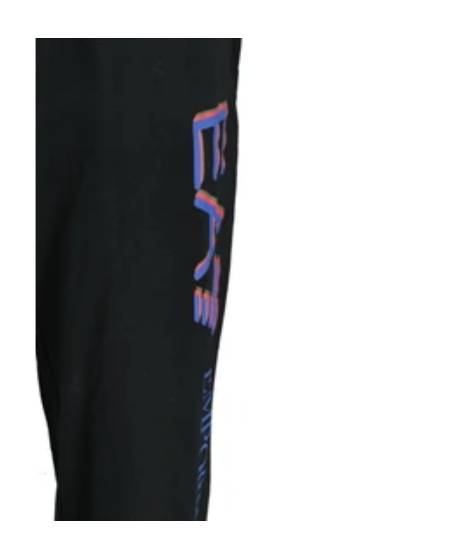 Ea7 Logo Sweatpants In Black