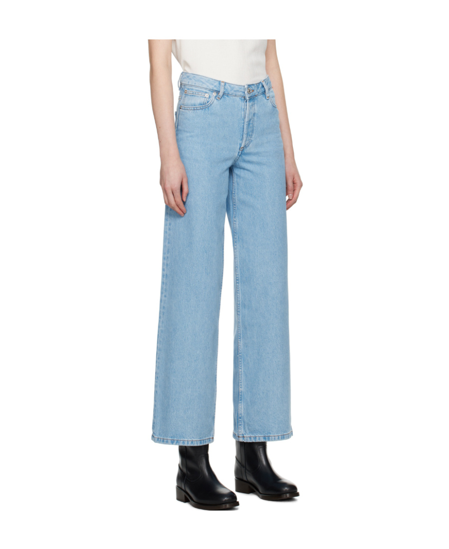 Apc Elisabeth Wide-leg Jeans In Blue
