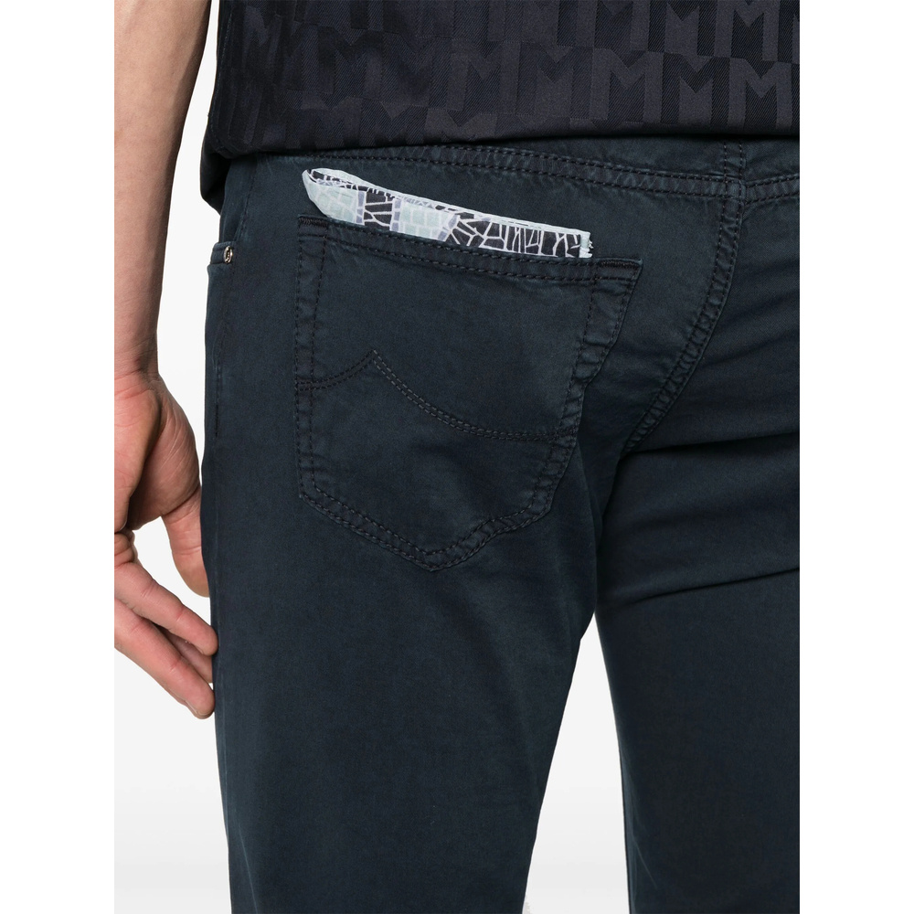 Shop Jacob Cohen Slim-cut Jeans In Navy Blue