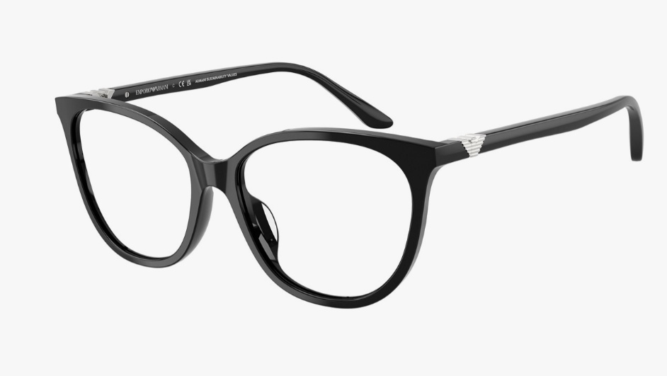 Emporio Armani Full Frame Plain Mirror In Black