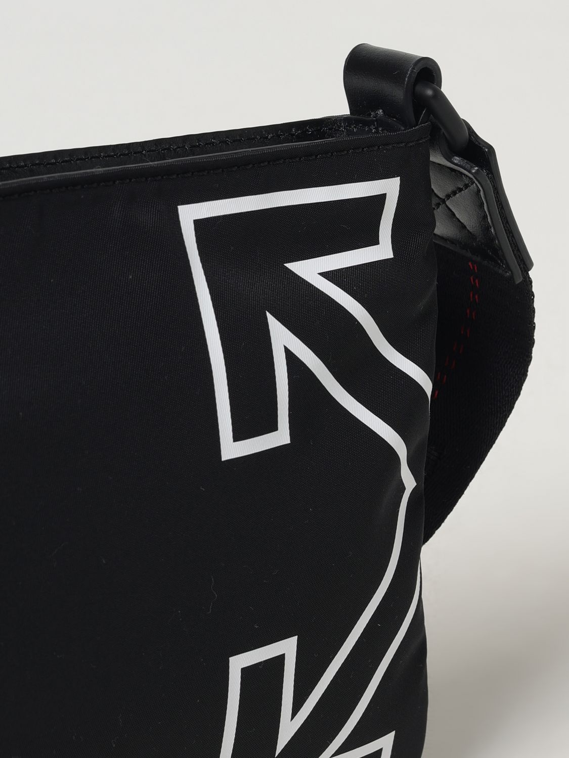 Off-white Logo Printed Shoulder Bag In Black