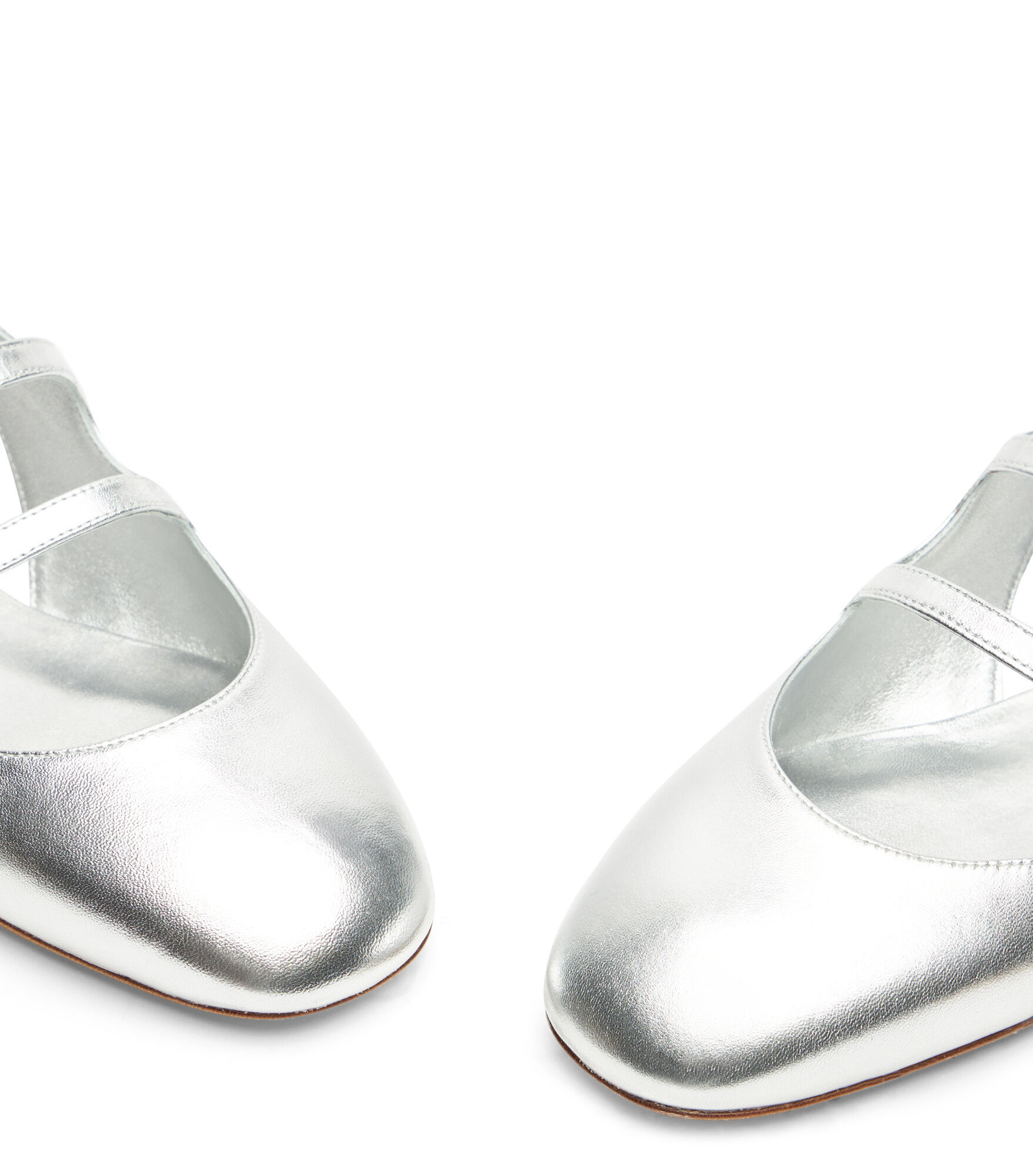 Stuart Weitzman Claris Mj Slingback Shoes In White
