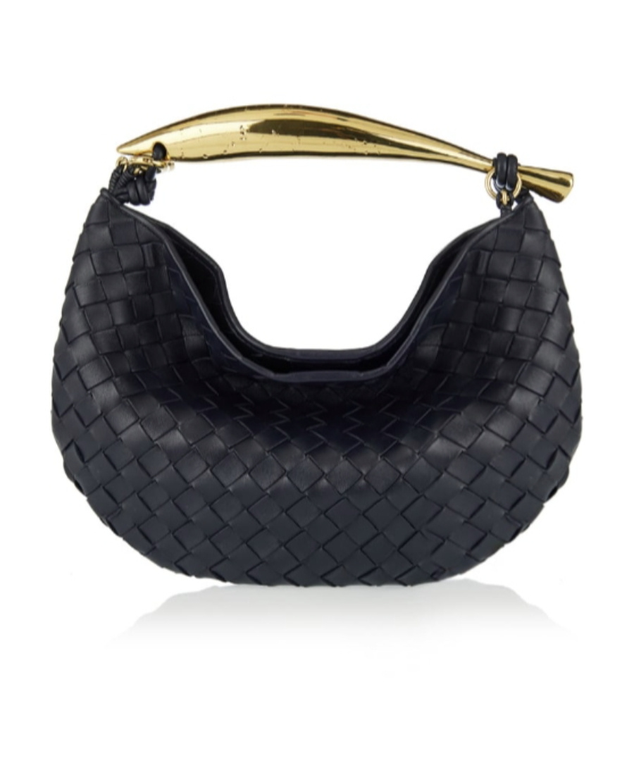 Bottega Veneta Sardine Leather Tote Bag In Blue