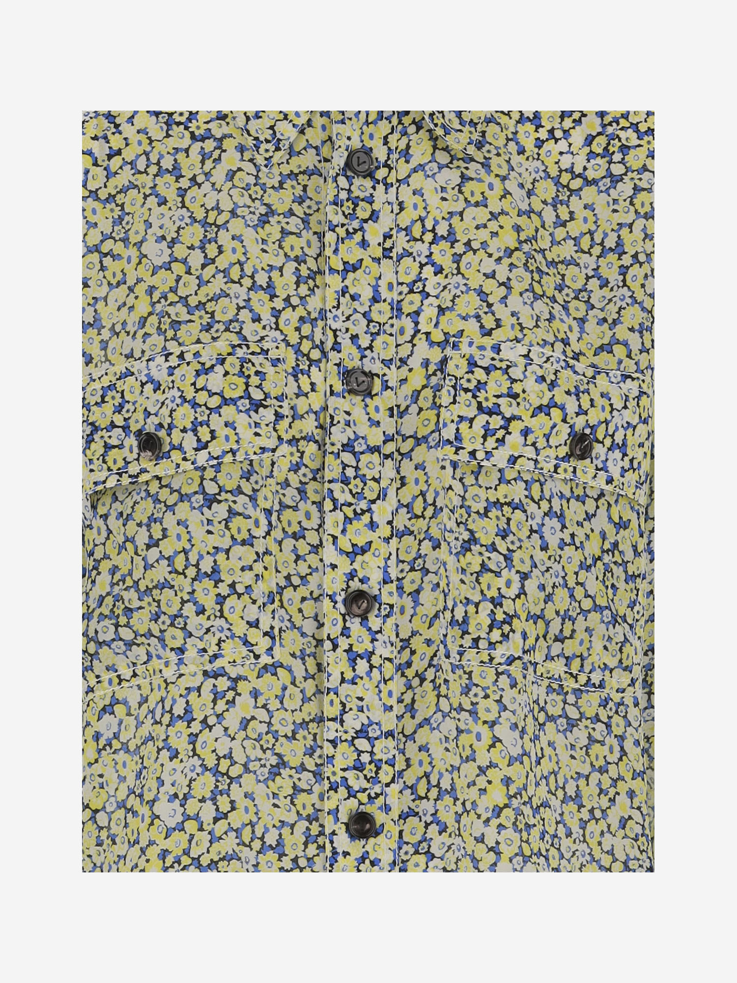 Bottega Veneta Printed Silk Shirt In Multicolor