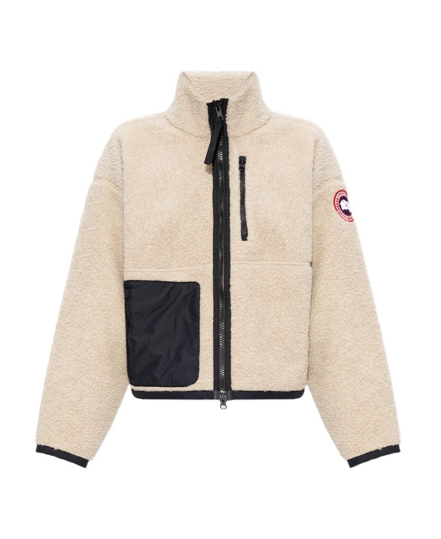 Canada Goose Fleece Sweatshirt Simcoe Zip Up In Neutral