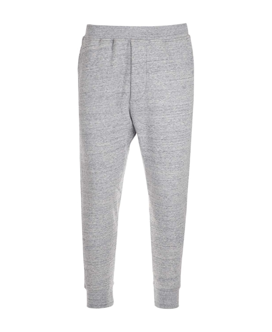 Dsquared2 Embroidered-logo Cotton Track Pants In Gray