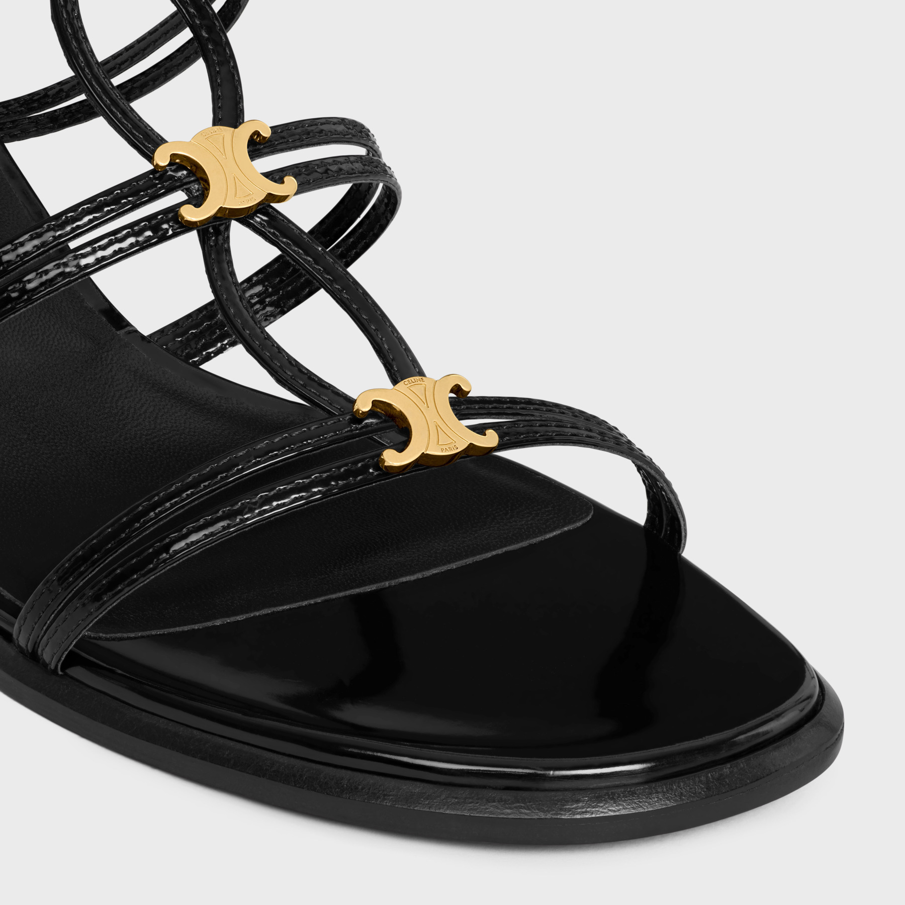 Celine Women Clemence T 40 Sandalo Con Tacco In Black