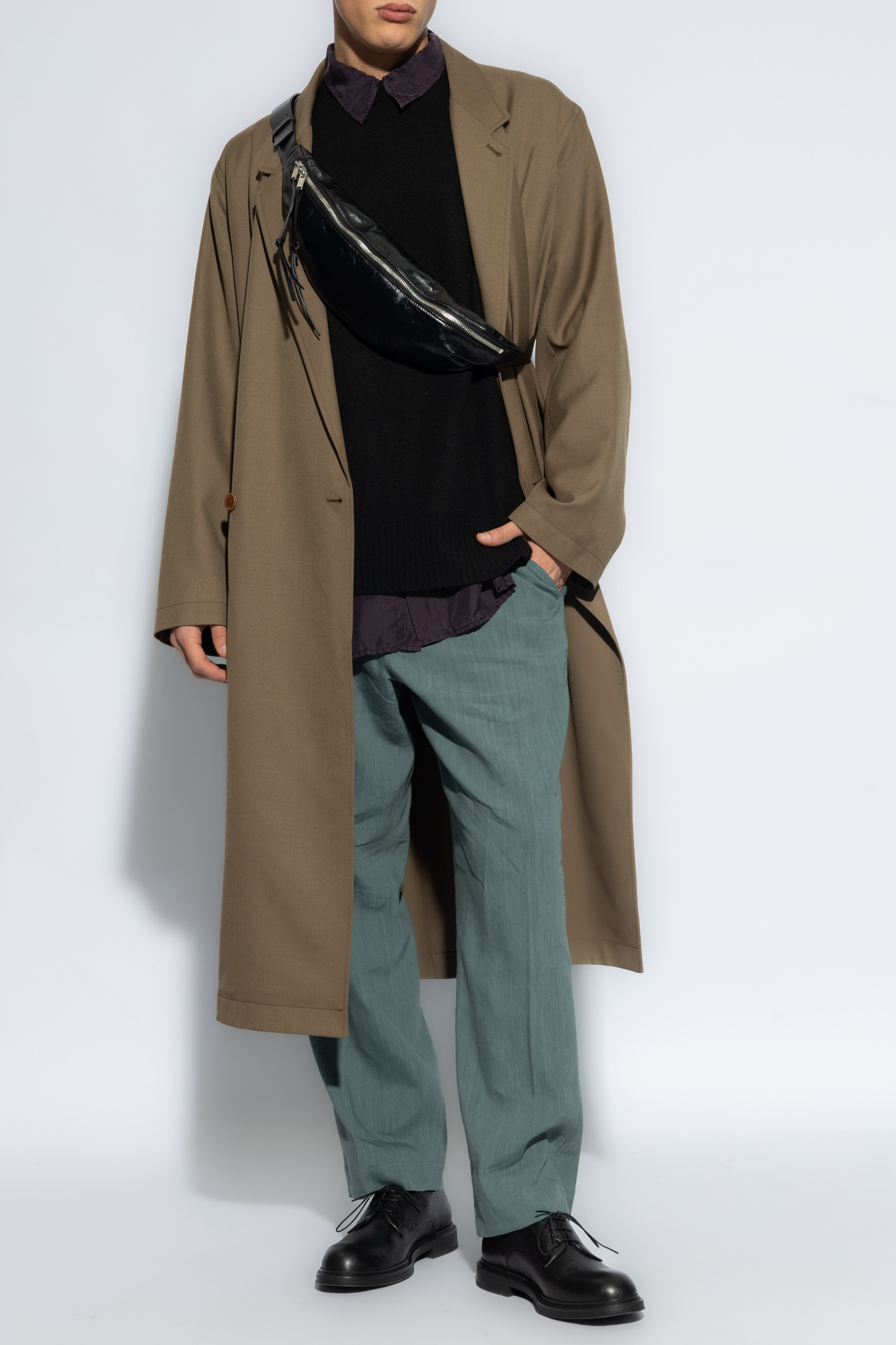 Jil Sander Crewneck Long-sleeved Jumper In Black