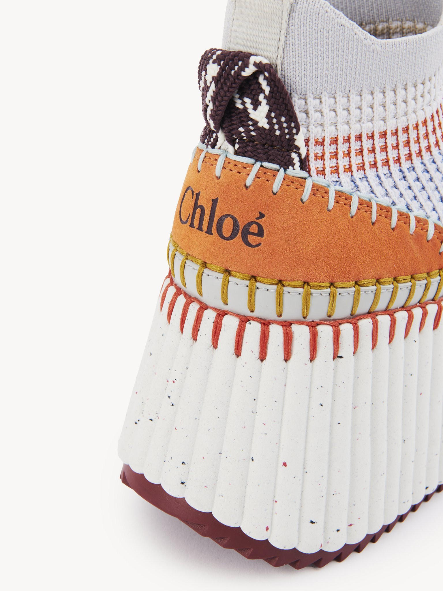 CHLOÉ NAMA HIGH-HEELED SNEAKERS