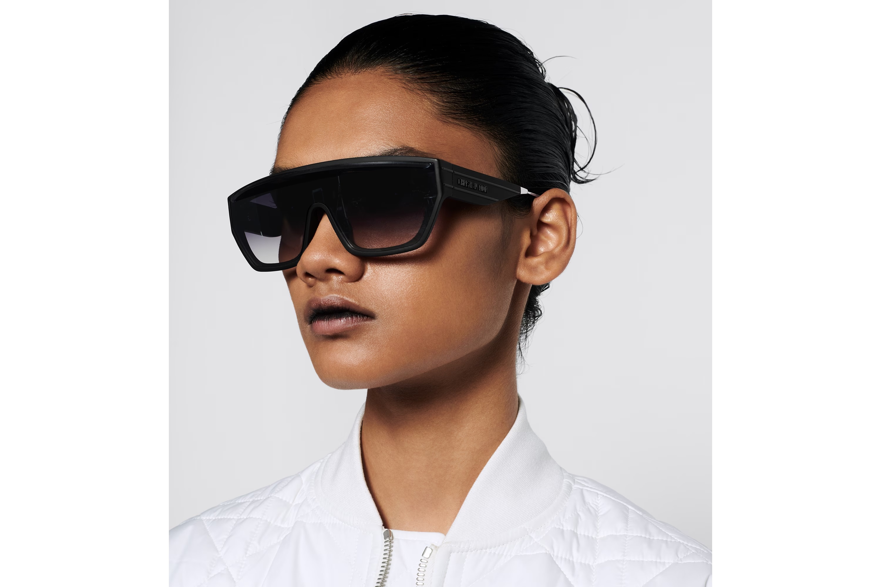 Dior Club M7u Logo Sunglasses In Black