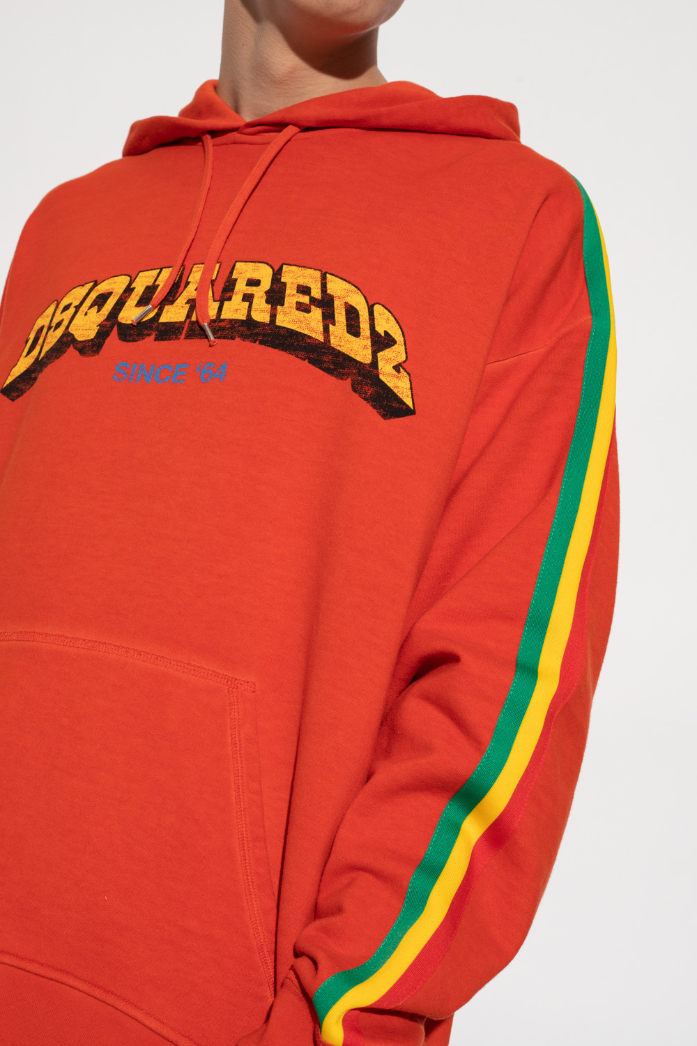 Dsquared2 Man Sweatshirt Rust Size M Cotton In Red